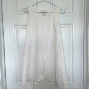 Peck & Peck Embroidered Linen Tunic Sz S Worn Twice